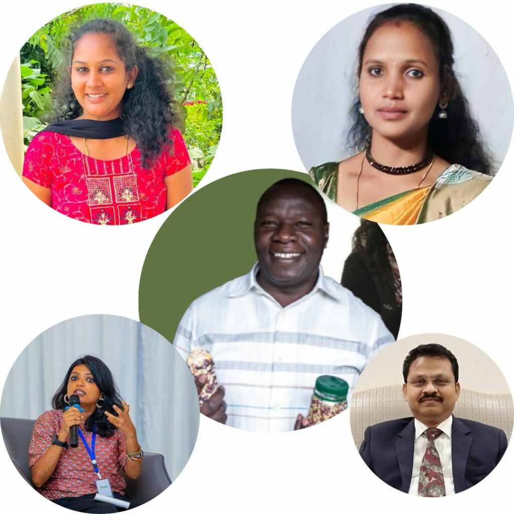 Profilbilder der Rednerinnen und Redner auf der Veranstaltung 