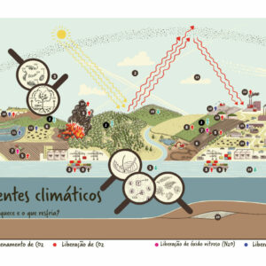 Apresenta os factores climáticos mundiais. Descreve o efeito de estufa natural, vários oligoelementos e todas as possíveis influências humanas no clima.