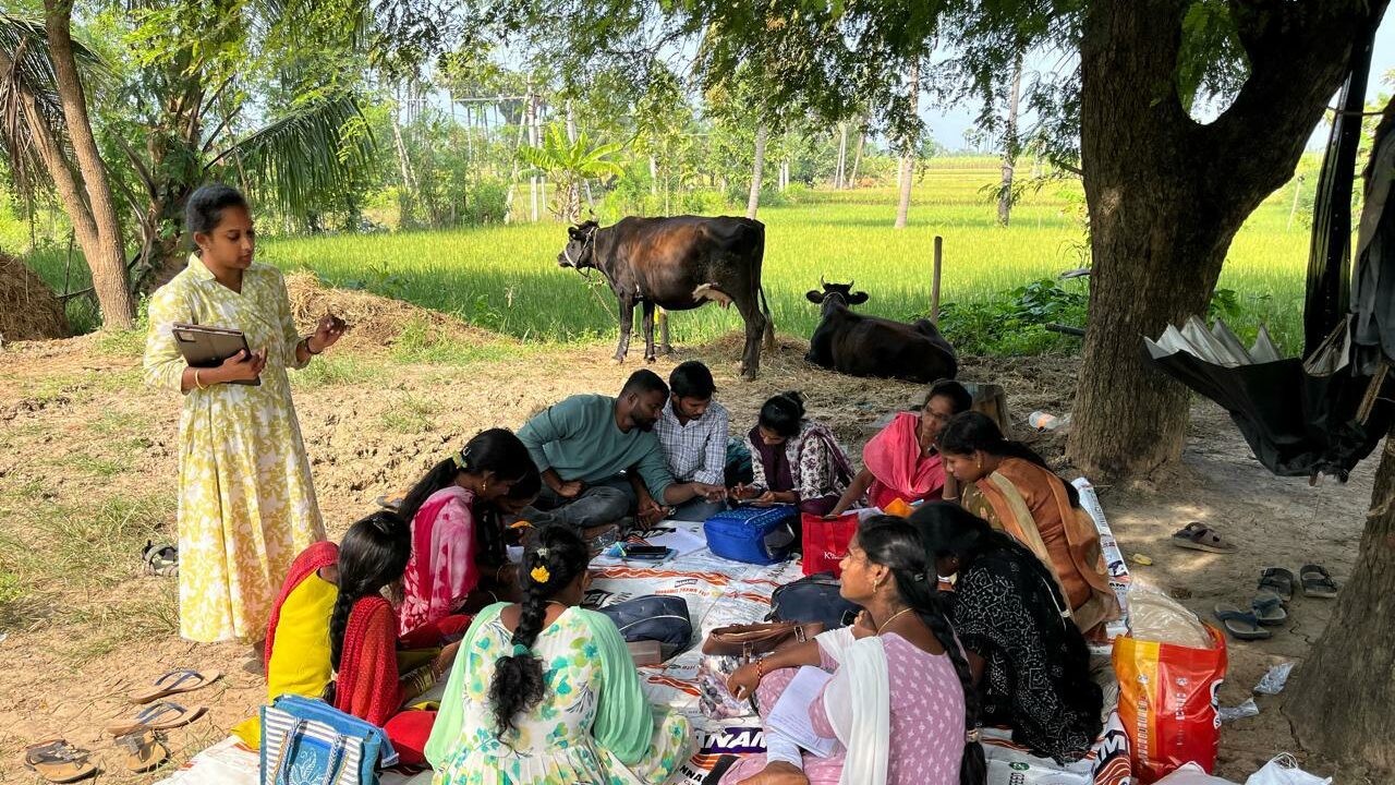 Frauen Selbsthilfegruppe in Indien